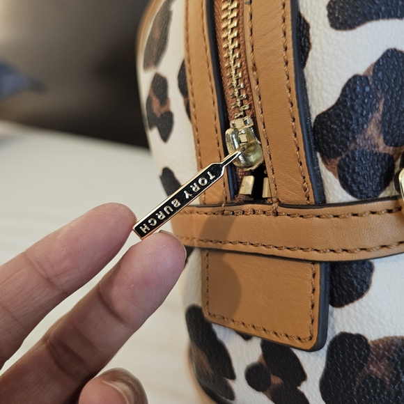 Tory Burch Leopard Print Bag in Tan and Black - Picture 5 of 14